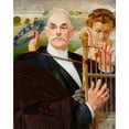 thumbnail image 2 of Jacek Malczewski 20x24 Black Ornate Framed Double Matted Museum Art Print Titled: Portrait of Władysław Żeleński (1908), 2 of 5