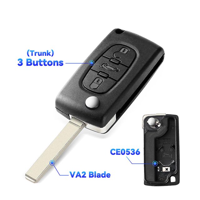 Ce0523 Ce0536 For Peugeot 206 408 1/2/3/4/5/6/807 Partner For Citroen C1/2/3/4/5/6/7/8 Xsara Picasso Car Key Case