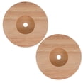 thumbnail image 4 of 2pcs Round Wooden Lamp Base Diy Lamp Making Material Base Sturdy Wood Table Lamp Base, 4 of 5