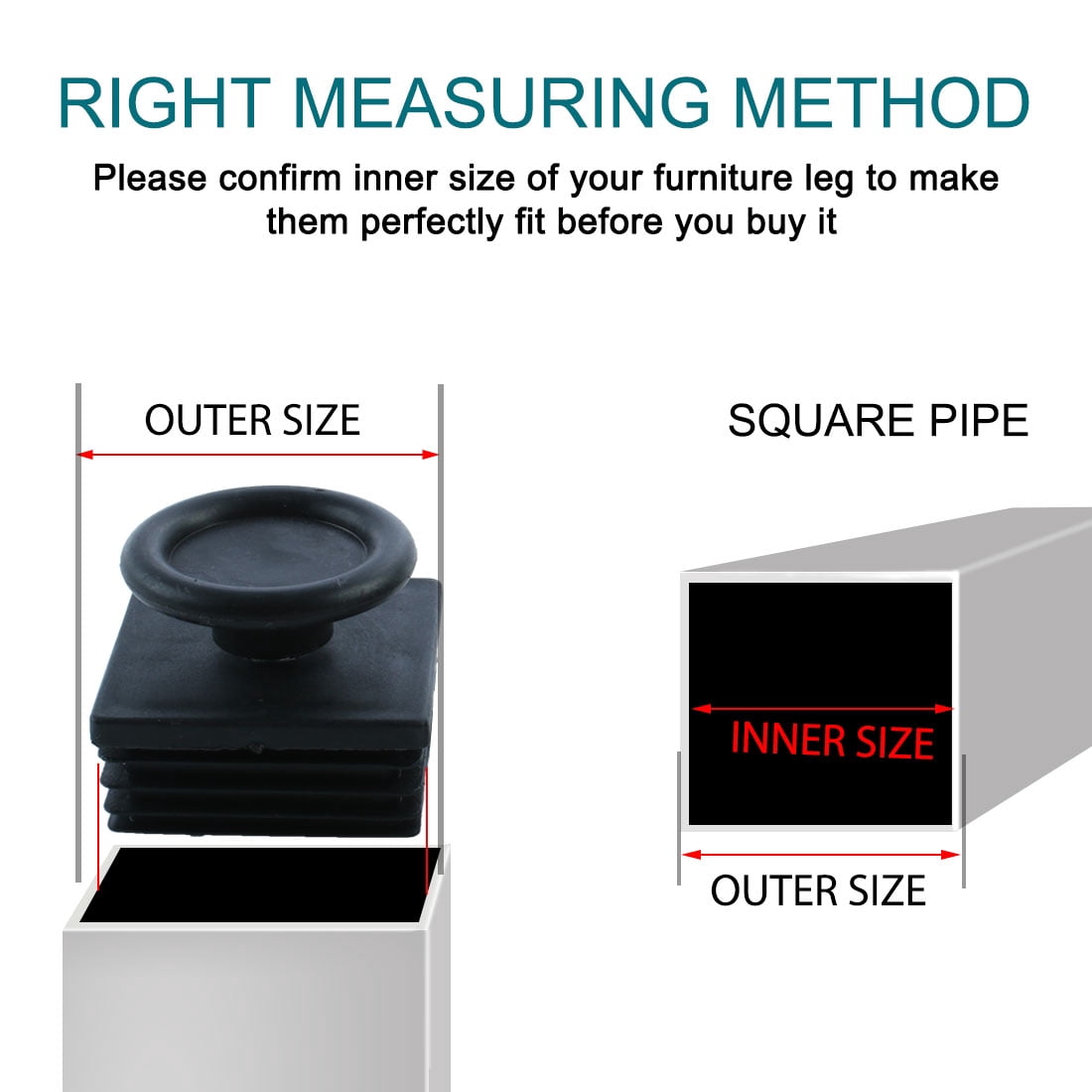 Unique Bargains 10 Sets 38mm Base Dia Adjustable Leveling Foot 38mmx38mm Square Insert Kit
