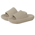 thumbnail image 1 of Pantuflas tipo almohada para mujeres y hombres | Sandalias de ducha House Slides | diapositivas de mujer | Suela gruesa acolchada., 1 of 5