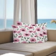 thumbnail image 2 of Pink Flowers Outdoor Pillow Covers Pack of 2 Poppy Watercolor Country Botanical Farmhouse Waterproof Throw Pillow Covers Decorative Cushion Cases for Patio Garden Tent Balcony Couch 20x12 inch, 2 of 8