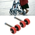 thumbnail image 3 of Roues de Marche, Acier Inoxydable Universel 1 Paire de Roues de Marche Réglables de Rechange pour Extérieur, 3 of 8