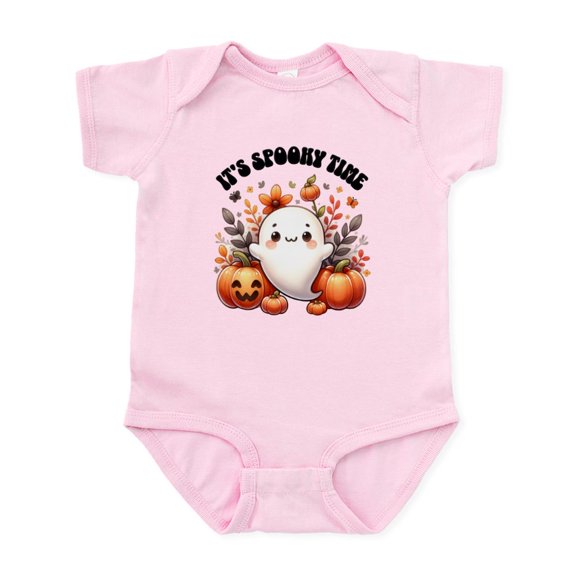 CafePress - Halloween Spooky Time Ghost Pumpkins - Baby Light Bodysuit, Size Newborn - 24 Months