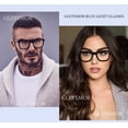 thumbnail image 3 of Gafas Gleyemor con montura cuadrada unisex que bloquean la luz azul, 3 of 6