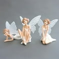 thumbnail image 5 of JANGSLNG Flower Fairy Figurine Wedding Birthday Cake Topper Dollhouse Ornament Desk Decor, 5 of 8