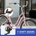 thumbnail image 5 of ModFusion 26 " Beach Cruiser Bike – 7-Speed in Pink, 5 of 9
