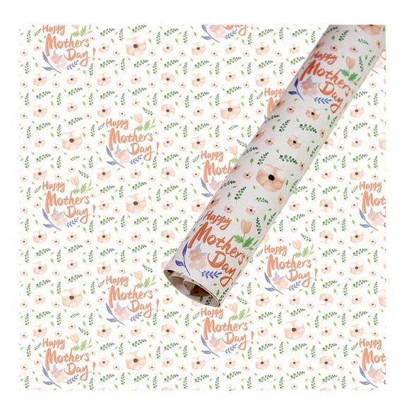Fathers Day Gifts Clearance! Mattes White Cowhide Father's Day Gift Wrapping Paper Gouache Nostalgic Gift Decoration Paper