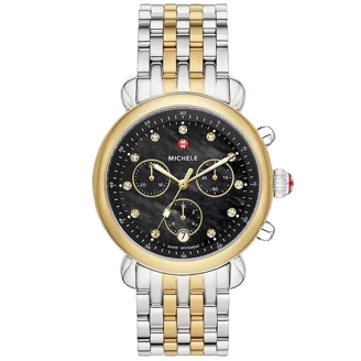 Michele CSX Chronograph MWW03D000048 White Dial Gold  display picture 3