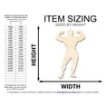 thumbnail image 2 of Unfinished Wood Body Builder Shape | DIY Craft Cutout 14" / 1/2", 2 of 3