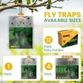 thumbnail image 5 of BUGGOFF 4 Pack Outdoor Disposable Hanging Fly Traps with Natural Pre-Bait, Portable, 5 of 10