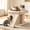 Beige, variant on Cat Tree Tower with Perch Bed and Washable Top, Cat Tree with Sisal Scratching Posts, Condos, Plush Perches, Hanging Cat Toys, Extended Platform for Cats to Play and Sleep, Gray