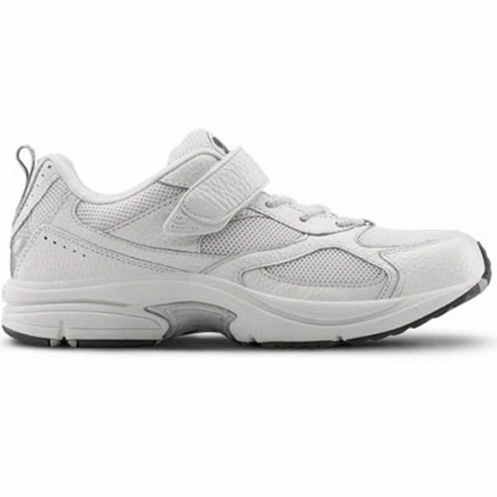 Dr. Comfort Endurance Men's Athletic Shoe: 10.5 Medium (B/D) White Elastic Lace w/Strap - image 2 of 4