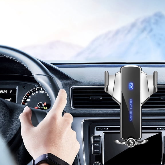 Chargeur de Voiture Sans Fil 15 W, Charge Rapide, Support de Téléphone, Serrage Automatique, Accessoires de Voiture