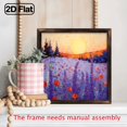 thumbnail image 6 of 8-inch 2D flat "Purple Lavender Field" theme wooden frame painting. Suitable for wall decoration signs and plaques in homes, offices, restaurants and other places. It can be a very perfect gift., 6 of 9