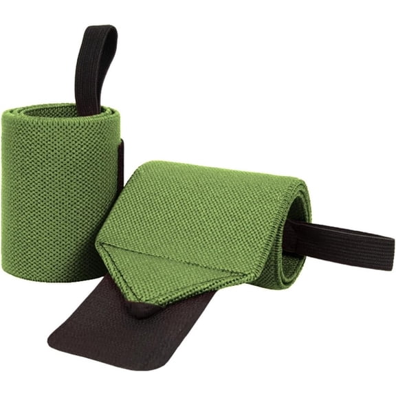 Sports Wrist Support with Thumb Loop Weightlifting Compression Brace (Unisex Multi-Color)(Army Green)Strength training, Fitness, Gym