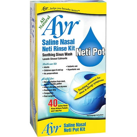 Ayr Saline Nasal Neti Rinse Kit