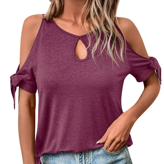 Dxzfnsa Womens Oversized Short Cap Sleeve T-Shirts Crew Neck Side Slit Tops Summer Casual Loose Fit Tees Tunic Shirts S-2XL