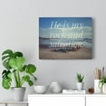 thumbnail image 6 of Scripture Walls Psalm 62:6 My Rock And Salvation Bible Verse Canvas Christian Wall Art Ready to Hang Unframed, 6 of 16