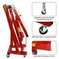 thumbnail image 2 of Engine Hoist, 2 Ton Folding Cherry Picker Shop Crane Hoist Lift, Heavy Duty Hydraulic Engine Crane with 6 Casters, Engine Hoist Lever for Engine Lifting Loading (4400 LBS), 2 of 6