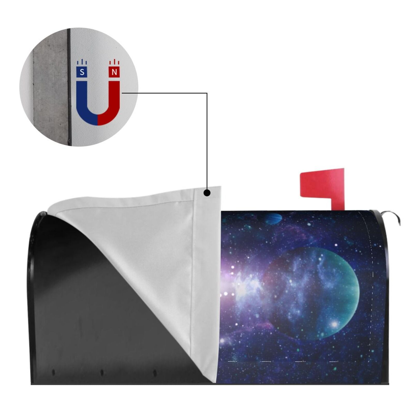 Kdxio Magnetic Mailbox Cover 21x18 in Mailbox Cover Outdoor Decoration Holiday Mailbox Covers for Home Garden Yard-21x18 in