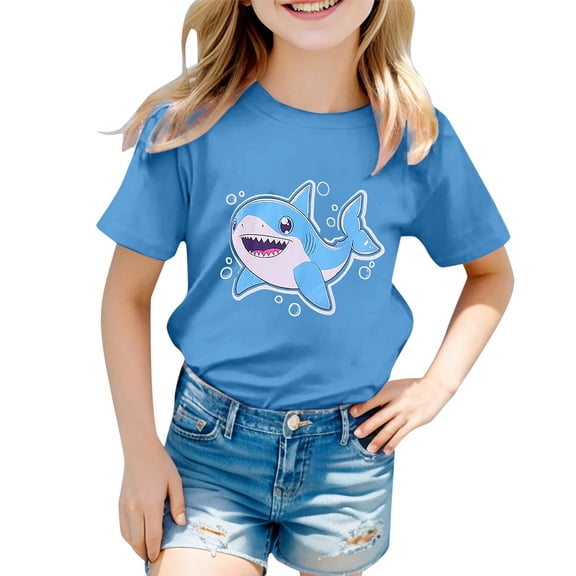 Girls Shirts Size 14-16 Animal Print Short Sleeve Basic Layering Tee Baggy Back To School Outfits for Girls Birthday Girl Clothes