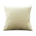 thumbnail image 2 of Leaf Quilted Embossed Pillowcase 17x17 Inch Double-Sided Solid Color with Zipper – Soft Polyester Cover for Sofa, Bed, Chair Decor in Multiple Colors, 2 of 6