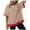 Red, variant on GEWSEY Womens Striped Short Sleeve Tunic Tops Oversized Crewneck T Shirt Casual Loose Fit Color Block Sweatshirt Pink, L