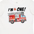 thumbnail image 4 of Inktastic I'm 1 Fire Truck 1st Birthday Boys or Girls Baby T-Shirt, 4 of 5