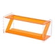 thumbnail image 1 of Caja de almacenamiento de acrílico con soporte para control remoto, organizador multicompartimento para sala de estar Naranja, 1 of 6