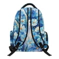 thumbnail image 2 of Kuiaobaty Cat Flower Print Backpack for Teens 17 Inch School Bag Daypack with Cup Holder Cute Girls Backpack Laptop for School, Blue, 2 of 7