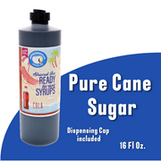 Hypothermias COLA (16 Fl Oz) Handcrafted Hawaiian Snow Cones Flavor Syrups for Drinks, Coffee, Shaved Ice & Slushie, Piraguas, Raspados, Soda Flavor Syrup, 100% Pure Cane Sugar