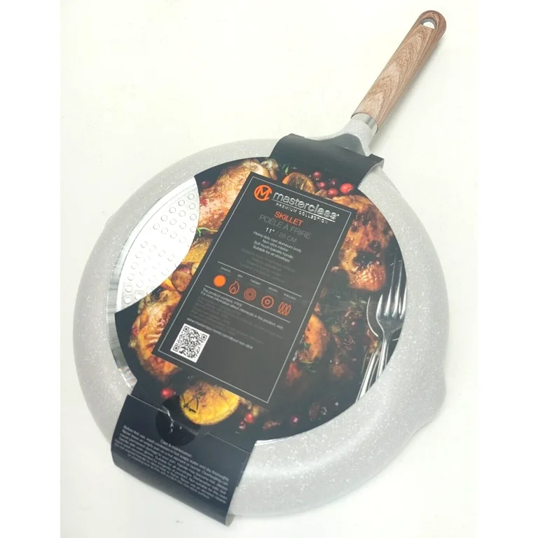 MasterClass 11in Non-Stick Aluminium Heavy Duty Skillet Frying Pan