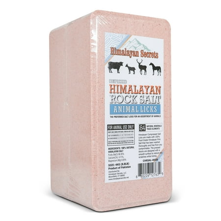 Compressed Himalayan Salt Animal Lick 8.8 lb (Brick)