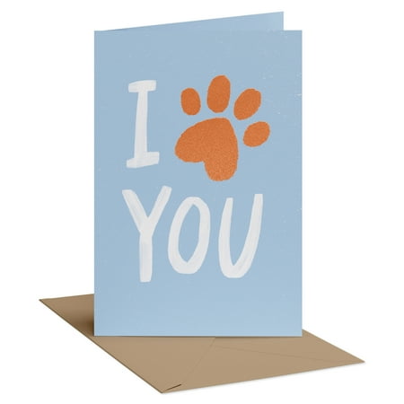American Greetings Father's Day Card from the Pet (Paw-some Love)