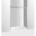 thumbnail image 4 of Kingston Brass Prato 60" x 76" Left Handed Frameless Sliding Shower Door in Brushed Nickel, 4 of 7
