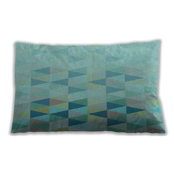 Ahgly Company Outdoor Rectangular Contemporary Lumbar Throw Pillow, 13 inch by 19 inch