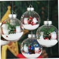 thumbnail image 6 of Christmas Fillable Ball Ornament,Christmas Clear Hanging Ornaments,Plastic DIY Photo Ornaments Balls for Christmas Holiday Xmas Tree,Decoration Ornaments,3.15 inch Flat Round Ball,12 Pcs, 6 of 7