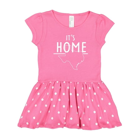 

Inktastic It s Home- State of Texas Outline Gift Toddler Girl Dress
