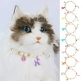 thumbnail image 2 of Shiny Visual Effect Cat Necklace Mini Bells Design, Allergy Free - Lobster Clasp, Easy-wearing - Bright Color Resin Balloon-Dog Pendant - Cat Imitation Pearl Necklace - Pet Supplies, 2 of 8