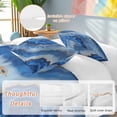 thumbnail image 3 of Blue Marble Bedding 3 Piece Duvet Cover Set Twin Size, Modern Luxury Granite Surface Motif Sketch Soft Microfiber Comforter Cover with Zipper Closure & Pillowcases, FadeResistant Quilt Cover, 3 of 9