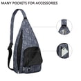 thumbnail image 3 of Beachcomber Sling Backpack - Spiral Seashell & Tropical Design Crossbody Bag, Lightweight Durable Pack with Layered Storage for Essentials, 3 of 4