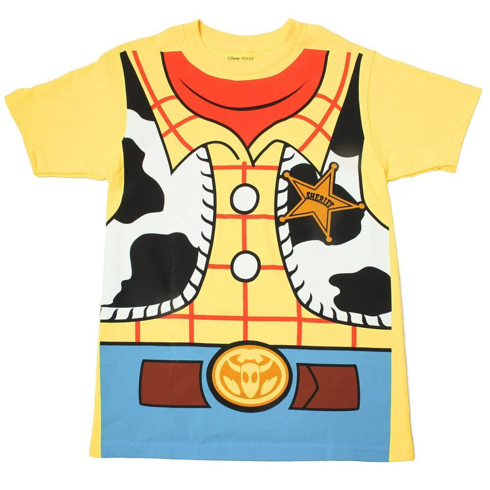 yellow and red woody shirt
