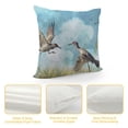 thumbnail image 4 of Creowell  Cranes  Sandhill Birds Throw Pillow Cover,Decorative Square Accent Pillow Case&nbsp;Pillowcases for Couch Bed Car Living Room, 4 of 5