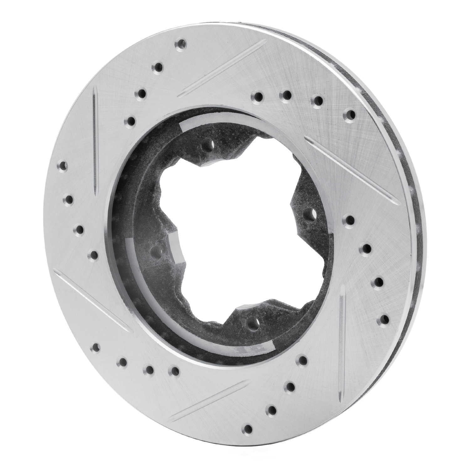 Dynamic Friction Company 631-59017R DFC Brake Rotor - Drilled And Slotted - Silver
