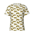 thumbnail image 3 of Naloa Leopard Print Men's T-Shirt Sport T-shirt Men's Basic Tee Casual Men's Shirt, Round Neck, Short Sleeves - X-Large, 3 of 5