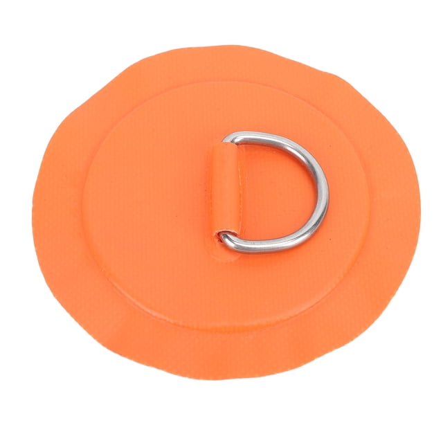 Sturdy PVC D Ring Patch with Bungee Cord Attachment, Versatile Stainless Steel Attachment Point for Kayak, Inflatable Boat, Board
