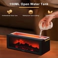 thumbnail image 4 of Mini Fireplace Diffusers Fireplace Humidifier with Remote 150ml Fireside Ultrasonic Humidifier Bonfire Flame Diffuser with 7 Colors Light for Home Room Office,Black,1,1, 4 of 7