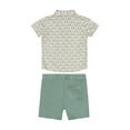 thumbnail image 2 of Little Lad Newborn Boys' Short Sleeve Shirt and Short, 2-Piece Set, Sizes 0-3M-6-9M, 2 of 4