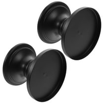 Worgeous 2 pcs Black Metal Candle Holders Pillar Candle Holders Candlestick Candle Holders for Home
